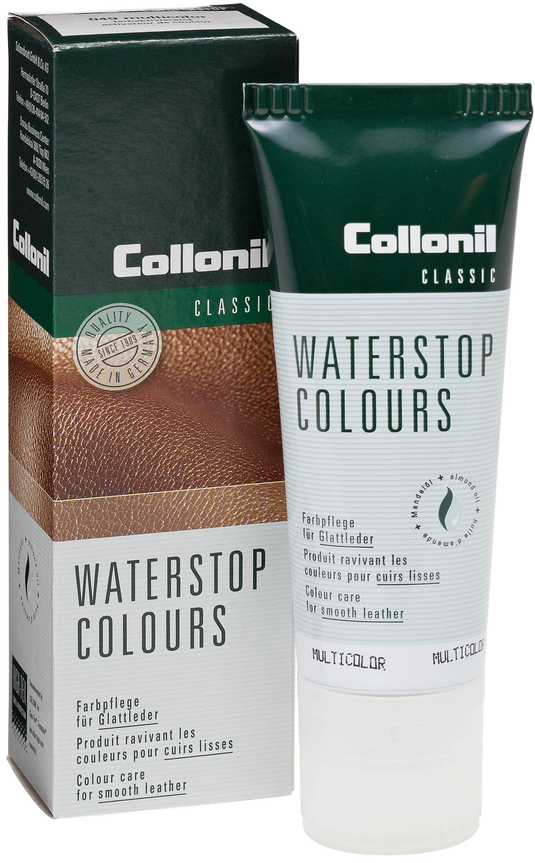 Collonil Waterstop Classic, Pflege- und Imprägniercreme, farblos, 75 ml