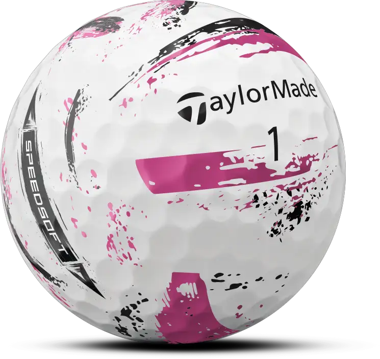 TaylorMade SPEEDSOFT INK Golfbälle, rosa