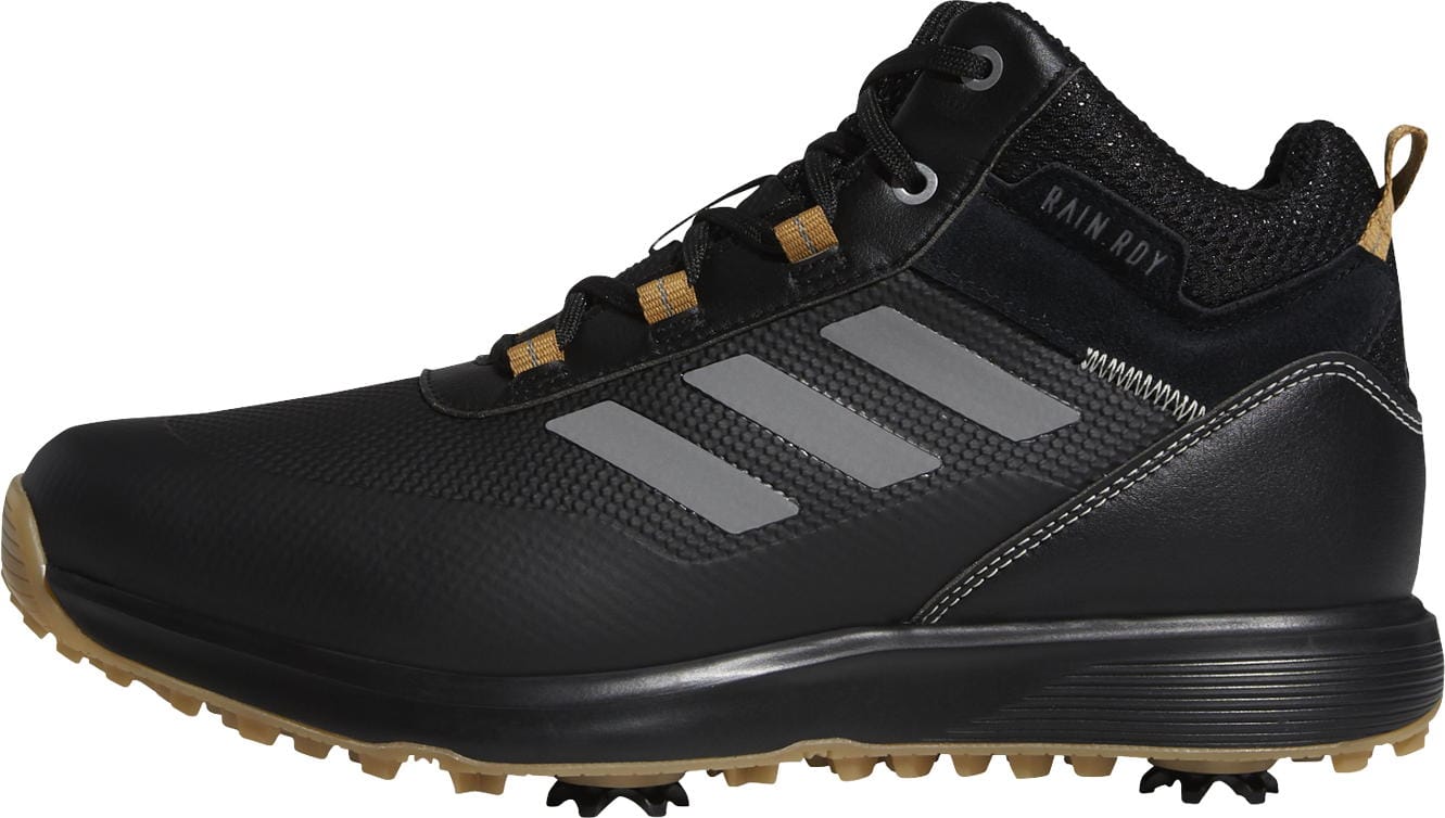 adidas S2G MID Boot Golfschuh, black/grey/mesa
