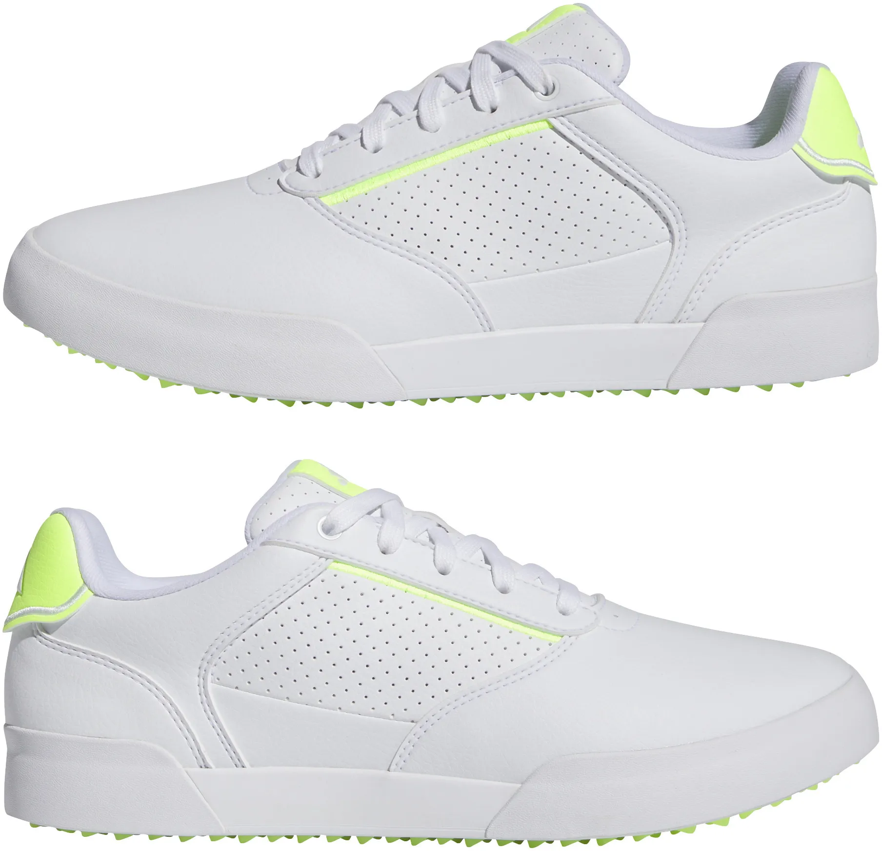 adidas RETROCROSS Golfschuh, white/lemon