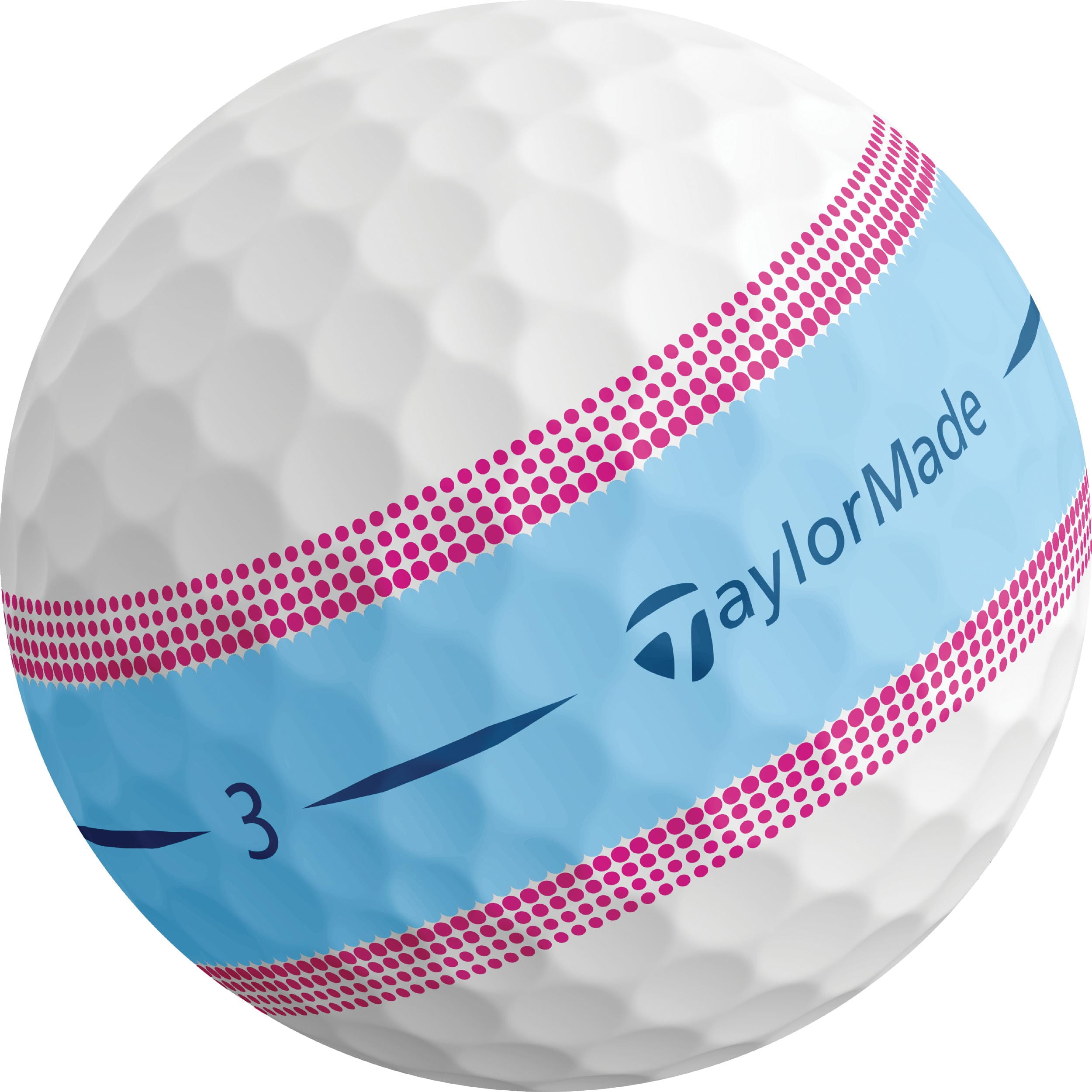 TaylorMade Tour Response Stripe Golfbälle, pink