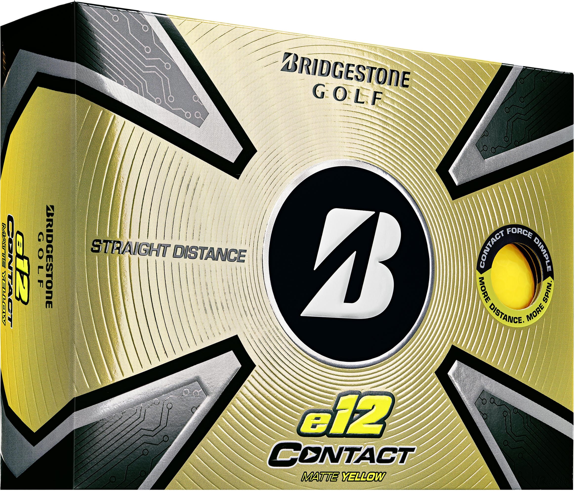 Bridgestone e12 CONTACT Golfbälle, yellow